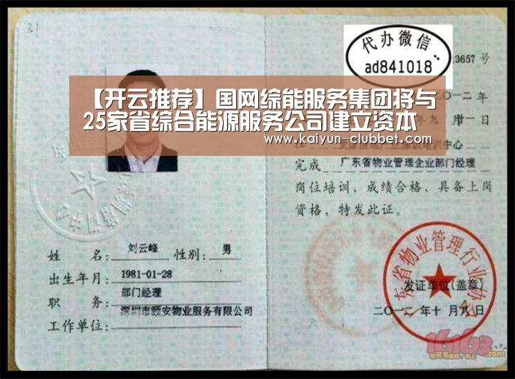 【开云推荐】国网综能服务集团将与25家省综合能源服务公司建立资本纽带关系(图1) 开云推荐